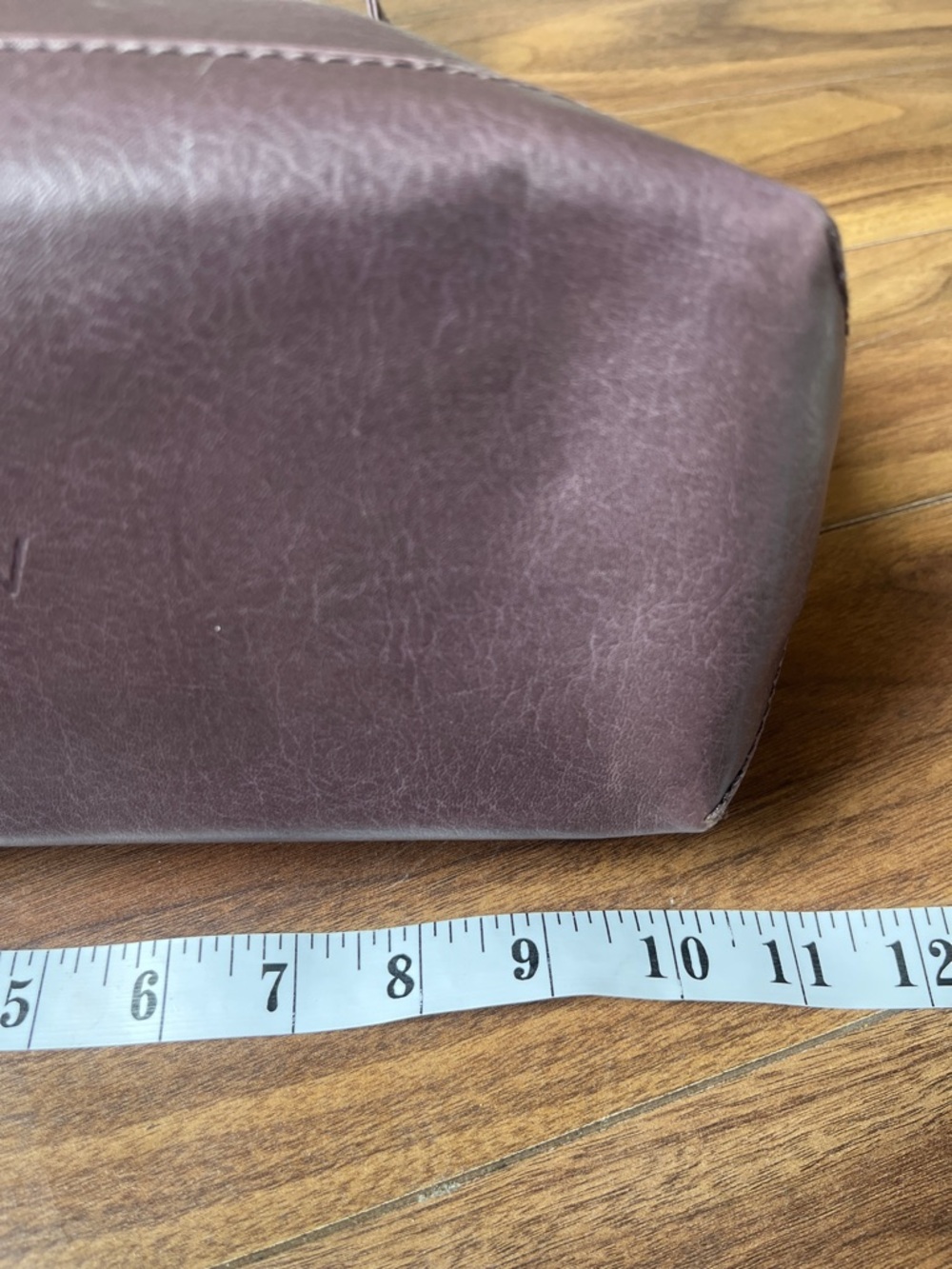 Matt & Nat Deep Plum Vegan Leather Shoulder Medium Bag Recycled - Picture 5 of 10